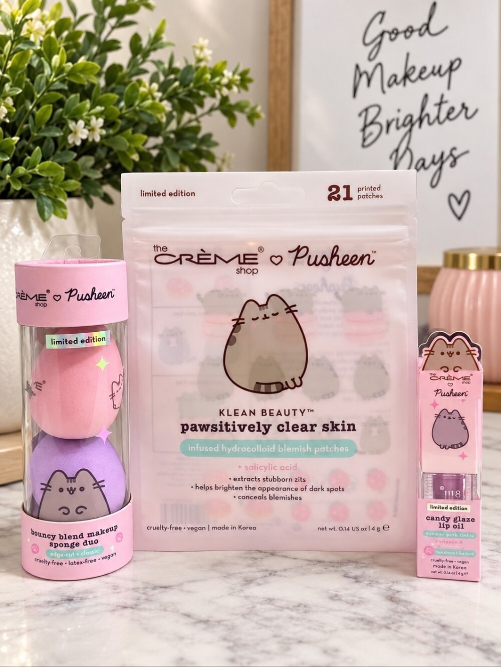 The Crème Shop x Pusheen Limited Edition Beauty Bundle 3pc NEW